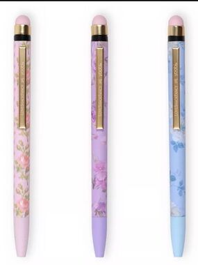 Love Shack Fancy x Target - Yoobi Blooming Floral 3pk Stylus Ballpoint Pen